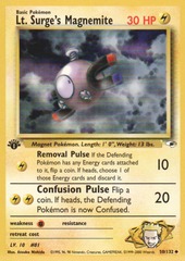 Lt. Surge's Magnemite - 50/132 - Uncommon - 1st Edition